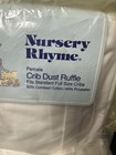 Nursery Rhyme Percale Crib Dust Ruffle All White Standard Cotton Blend