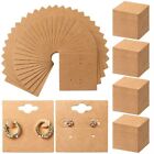 200 Pack Earring Display Cards Holder For Selling Jewelry Ear Studs Kraft 2 x2 