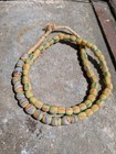 Old Krobo Powdered Glass African Trade Beads 1 Strand Colorful Beads 