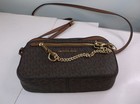Michael Kors Jet Set Item Large East West Zip Chain Mk Crossbody Bag Brown