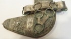 Antique Arabic Filigree Omani Khanjar Dagger Jambiya Silver In Leather Sheath