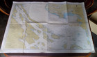 1958 Vintage British Columbia Map Nautical Chart Chatham Point To Stuart Island