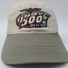 Vintage Indy 500 Hat Adjustable Beige Green 2001 Indianapolis Racing Casual Men