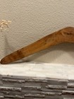 Vintage Australian Wooden Boomerang 24    Hand Painted Kangaroo Aboriginal Style