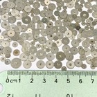 50 Minute Wheels 4 5-9mm Silver Watch Gears Steampunk Part Watchmaker Lot Repair