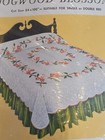 Vintage Bucilla Dogwood Blossoms Applique Quilt Kit Stamped 84  X 100   1587 Nos