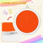 7 Inch Ink Pad Pads For Kids Washable  Large Stamp Pad With 8 Vibrant Colors    