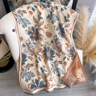 Warm Floral Shawl Wrap Scarf Cashmere Feel Oversized Stole Winter Gift