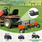 Steel Heavy Duty Lawn Aerator With 48  Width Tow Plug Achieve Well Kept Lawn