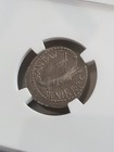 Marc Antony Denarius Silver Coin C 30 Bc Ngc Ch Vf Legion V   Roman Navy Galley