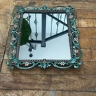 Bombay Turquoise Mirrored Vanity Tray - 10    X 9   