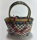 Mary Engelbreit Pin Cushion Handbag Floral Print Dritz Brand Purse Shape