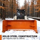 Wolverine 8   Snow Pusher   Box- Cat - Skid Steer Quick Attach Sp-15-84w