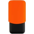 S t  Dupont 3 Cigar Case Fluo Neon Orange Leather And Matte Black Metal 183419