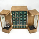 Whiskey Tour Of Scotland Wood Box Advent Calendar W  Empty Bottles Tasting Glass