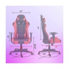 Dikep Computer Gaming Desk Chair  Video Game Chair With Footrest And Lumbar S   
