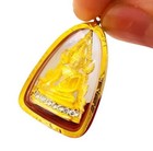 Gold 18k 750 Amulet Pendant Phra Chinnarat Thai Sacred Fortune Talisman Gorgeous