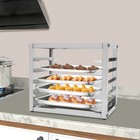 5-tier Kitchen Pan Rack Stainless Steel Baking Tray Rack Tabletop Bakery Rack