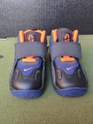 Nike Unisex Kids Athletic Sneaker Black Orange Blue Hook   Loop 6c Logo