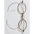 Antique C1910 Wire Rim Eyeglasses Dr Edward H Schild Canton Ohio Case Gold Tone