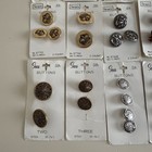Vintage Sears Buttons Lot Of 43  15 Cards  Made In Japan  Usa   Portugal Nos