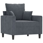 Sofa Chair Upholstered Single Sofa Armchair For Living Room Velvet Vidaxl