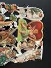 Lot Of 12 Full Sheets Vtg Ef Cherub Valentine 7179 Die Cut Paper Scrap Germany