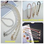 Crossbody Pearl Lanyard Wrist Strap For Cell Phone Diy Bag Purse Keychain Usb