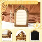 Vintage Ring Holder Arch Gold Ring Wedding Display Suede Jewelry Box Stand Frame