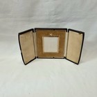 Antique Victorian Leather Cased Travelling Photograph Frame With Easel Stand 