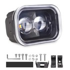 4 Inch Motorcycle Headlight 45w Cool White  Hi Lo Beam Universal 45w-1 Black