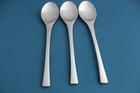 Dansk Odin Germany  3pc  Place Oval Soup Spoons Satin Stainless 7 7 8 