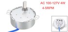 Synchronous Motor Ac 100-127v 4-5rpm 50-60hz Ccw cw 4w D Shaft