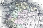 1896 Johnson Map South America Brazil Peru Chile Argentina Bolivia Colombia Rio