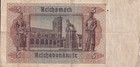Currency Germany 1939 Ww2 Fascism War 5 Reichmark Funf 5 Circulated Worn Poor
