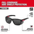 Milwaukee Full Frame Safety Glasses With Removable Side Shields Tinted
