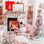 7 5-ft  Slim Mountain Pine Snow Flocked Artificial Christmas Tree With Stand    