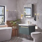 11 Piece Bathroom Hardware Accessories Set With 16  Towel Bar Set - Gold