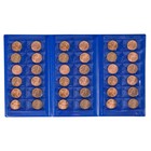  Souvenir Penny Holder Collecting Books  blue - Aquatic Animals  Bi-fold Coin  