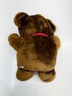 Unbranded Brown Teddy Bear Plush Stuffed Animal Toy Red Neck Ribbon Vintage