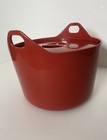 Rosenlew Finland Timo Sarpaneva Red Enamel Cast Iron Covered Casserole Pot