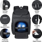 Bowling Backpack Single Ball Bag With Shoe Up To Large Black