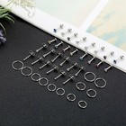 40pcs  Stainless Steel Men Women Stud Earrings Cz Cartilage Labret Lip Tragus