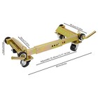 Car Wheel Dolly Lever Type Galvanized Steel 2204lbs For Moving Vehicle Suv Sedan
