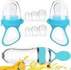 Baby Food Feeder Fresh 2pk Fruit Feeder Pacifier 6 Different Sized Silicone