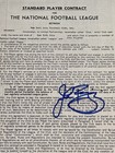 John Riggins Personally Owned   Signed 1972 New York Jets File Copy  Contract