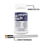 Armour Etch Glass Etching Cream Kit - Permanent Designs - 10oz Net Wt
