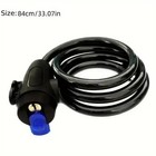 Bike Cable Lock With 2 Keys - Anti-theft Steel Wire Security Lock For Bicycle