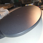 28x15x3 4  Oval Laminated Black Shelf T-slot Barrel Mdf Modular Exhibit Booth