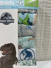 New 6 Pack Jurassic World Park Toddler Boys  100  Cotton Briefs Size 2t 3t 